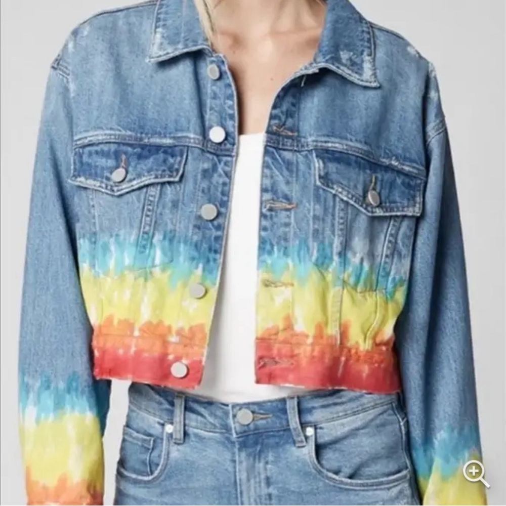 Blank NYC Tie Dye jean jacket